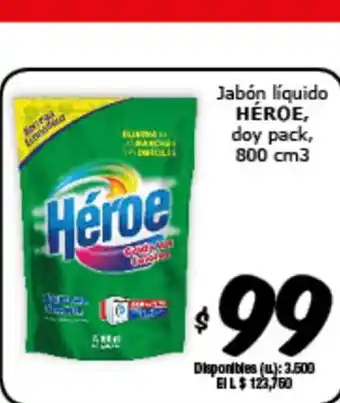 Héroe Jabón Líquido Doy Pack 800 cm3
