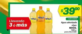 Almacor Nihuil Agua Saborizada S/gas 1500cc oferta