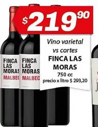 Almacor Las Moras Vino Varietal Vs Cortes Finca 750cc oferta