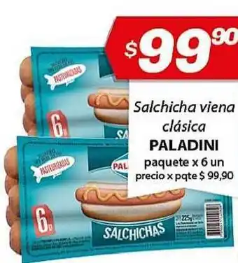 Almacor Paladini Salchicha Viena Clásica paquete x 6un oferta