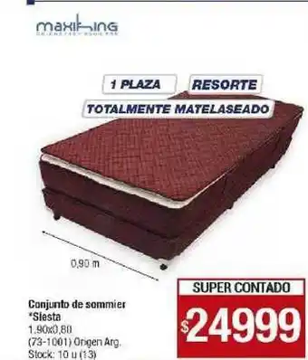 Lombardi Maxiting Conjunto De Sommier Slesta 1.90X0.80 oferta