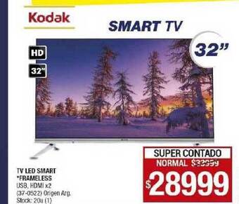 Lombardi Kodak TV Led Smart Frameless 32" oferta