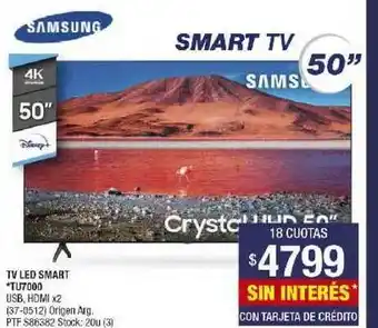 Lombardi Samsung TV Led Smart TU7000 oferta