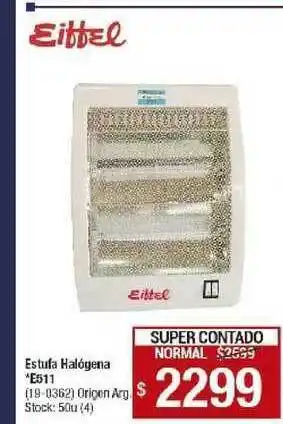 Lombardi Eiffel Estufa Hológena E511 oferta