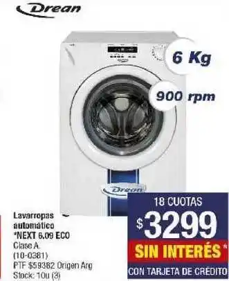 Lombardi Drean Lavarropas Automatico Next 6.09 Eco oferta