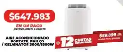 Supermayorista Vital Philco aire acondicionado portatil / kelvinator oferta
