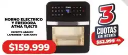 Supermayorista Vital Atma horno electrico y freidora oferta