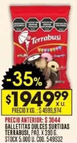 Coto Terrabusi galletitas dulces surtidas oferta