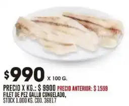 Coto Filet de pez gallo congelado oferta