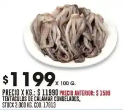 Coto Tentaculos de calamar congelados oferta