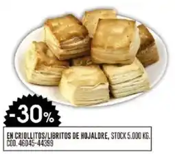 Coto En criollitos/libritos de hojaldre oferta