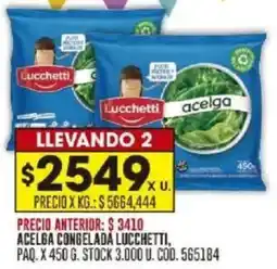 Coto Lucchetti acelga congelada oferta