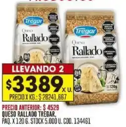 Coto Tregar queso rallado oferta