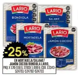 Coto Lario en mortadela/salame/ jamón cocido/bondiola oferta