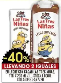 Coto En leche con cacao oferta