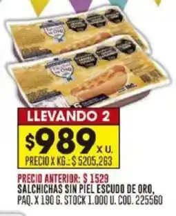 Coto Salchichas sin piel escudo de oro oferta