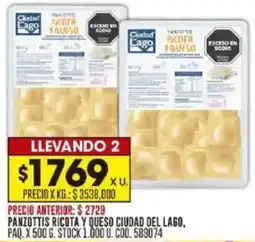 Coto Panzottis ricota y queso ciudad del lago oferta