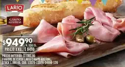 Coto Lario/campo austral fiambre de cerdo oferta