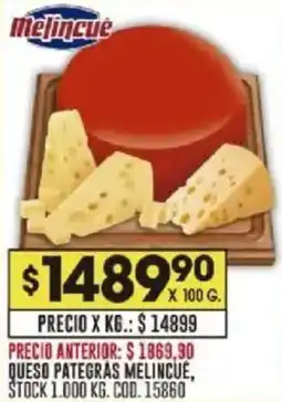 Coto Melincue queso pategras oferta