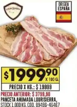 Coto Panceta ahumada lourisierra oferta