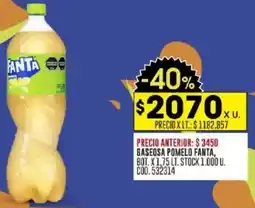 Coto Fanta gaseosa pomelo oferta