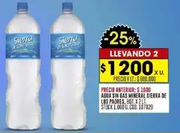 Coto Sierra de los padres agua sin gas mineral oferta