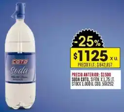 Coto Soda coto, sifon. oferta