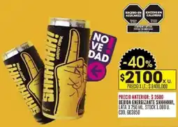 Coto Shhhhhh! bebida energizante lata oferta