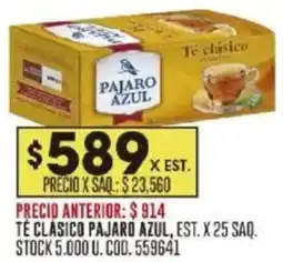 Coto Té clásico pajaro azul, est. oferta