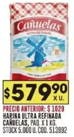 Coto Harina ultra refinada cañuelas, paq. oferta