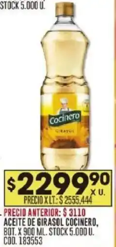 Coto Aceite de girasol cocinero, bot. oferta