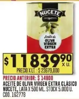 Coto Nucete aceite de oliva virgen extra clásico lata oferta