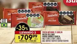 Coto Obleas rellenas varios sabores isabela oferta