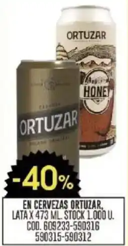 Coto En cervezas ortuzar. lata oferta