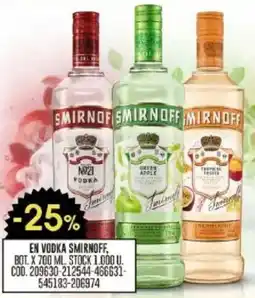Coto En vodka smirnoff, bot. oferta