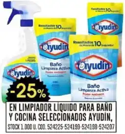 Coto Ayudín en limpiador liquido para baño y cocina seleccionados oferta