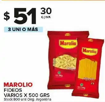 Carrefour Fideos marolio 500g oferta