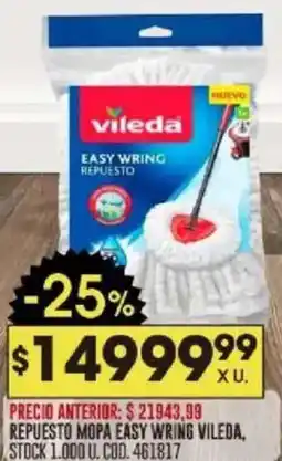 Coto Vileda repuesto mopa easy wring oferta