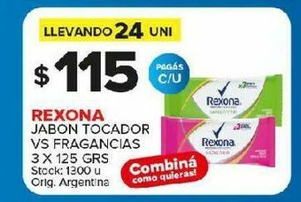 Carrefour Jabón de tocador rexona oferta