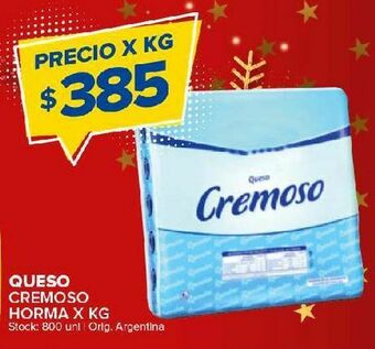 Carrefour Queso cremoso horma x kg oferta