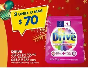 Carrefour Jabón en polvo drive 400g oferta