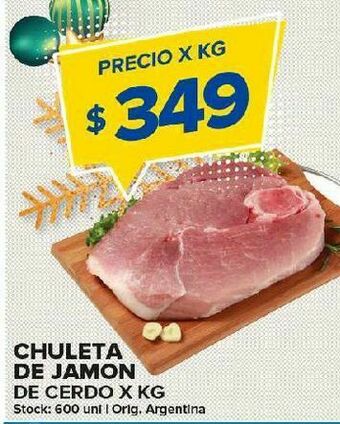 Carrefour Chuleta de jamón de cerdo kg oferta