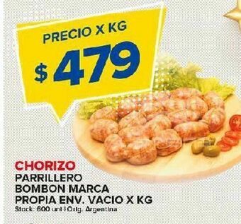 Carrefour Chorizo parrillero bombón kg oferta