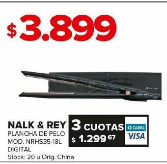 Carrefour Plancha de pelo nalk & rey oferta