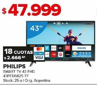 Carrefour Smart tv philips 43" oferta