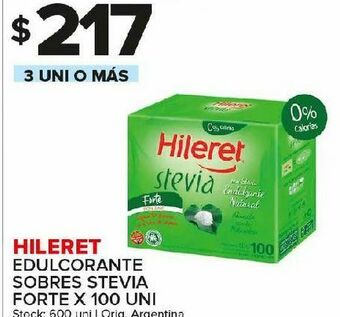 Carrefour Maxi Edulcorante hileret 100un oferta