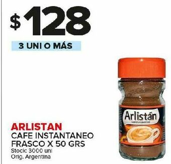Carrefour Maxi Cafe arlistán frasco 50g oferta