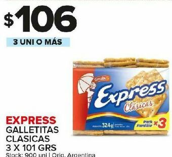 Carrefour Maxi Galletas express clasicas 3 x 101g oferta