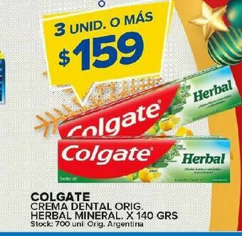 Carrefour Maxi Crema dental colgate 140g oferta