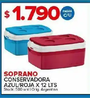 Carrefour Maxi Conservadora soprano 12 litros oferta